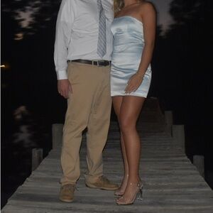 Forever 21 Light Blue Mini Dress